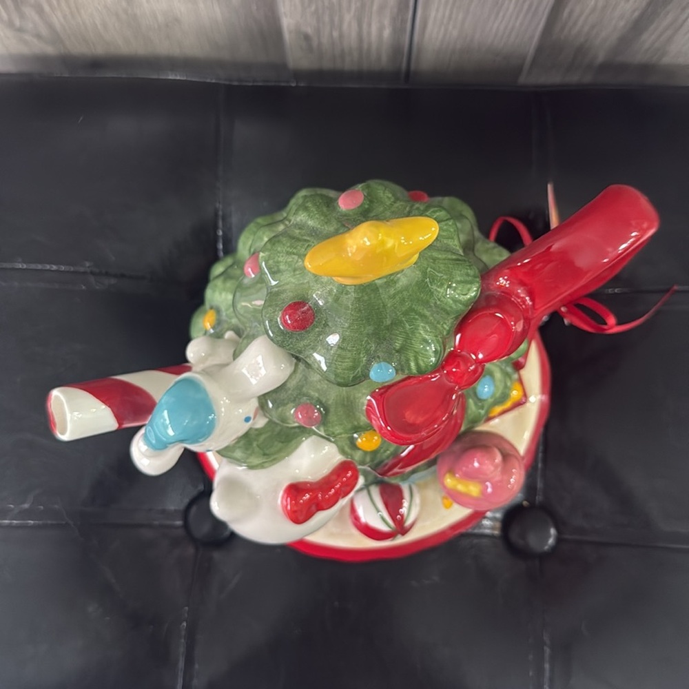 Blue Sky Clayworks Hello Kitty & Friends Christmas Tree Holiday Teapot - Picture 9 of 12